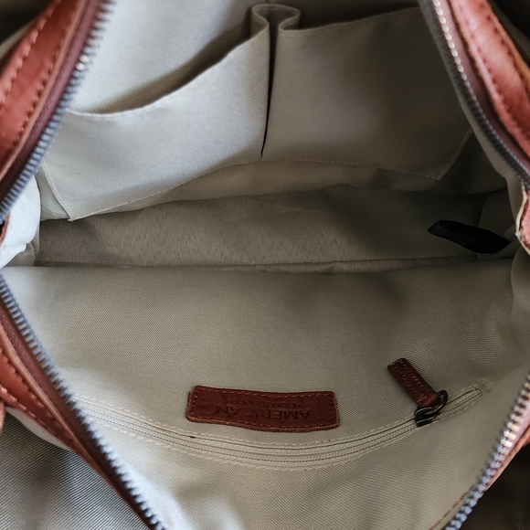 American Leather Co.: Leather Triple Entry Tote Bag - Picture 8 of 15